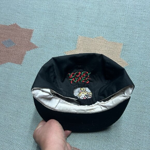 Vintage looney tunes 5 panel hat cap Christmas Sylvester tweety adult OSFA - Picture 4 of 10